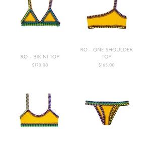 Kiini size M retrofitted crochet bikini